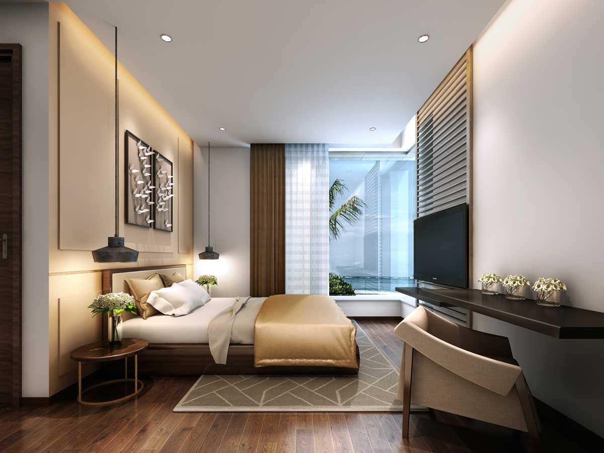 Modern Luxury Bedroom Amenities at Astoria