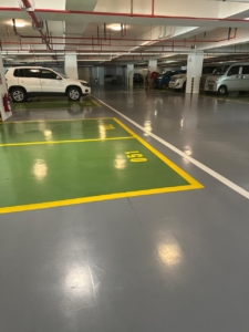 Image of Epoxy Flooring in a Parking Lot