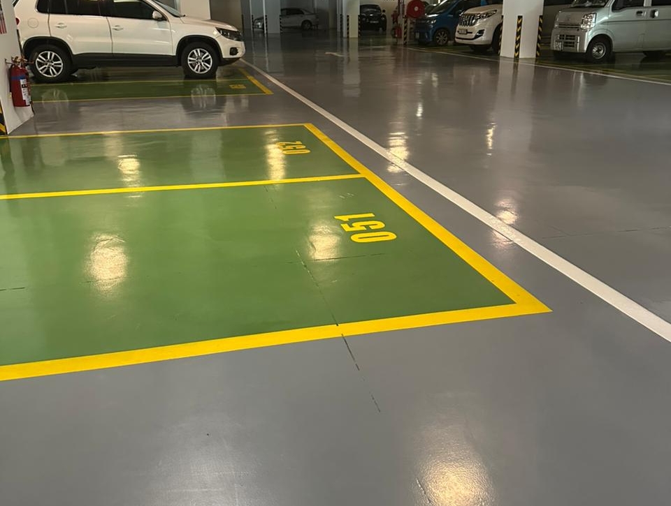 Image of Epoxy Flooring in a Parking Lot